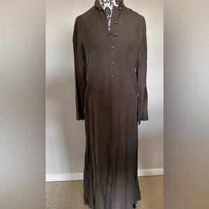 Shukr dark green abaya tunic kaftan Islamic modest dress